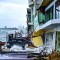 AFTER THE BULKHEAD FAILED, waves continue to flood and destroy several homes along the Peninsula on Sunday, Oct. 11. 